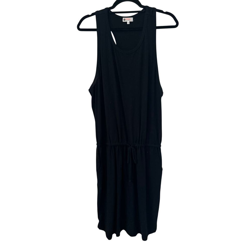 Sundry x Evereve The Weekender Tank Dress Women's 3 (L) Black Drawstring Pockets